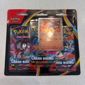 Pokemon Chaos Rising Booster 3 Pack Blister